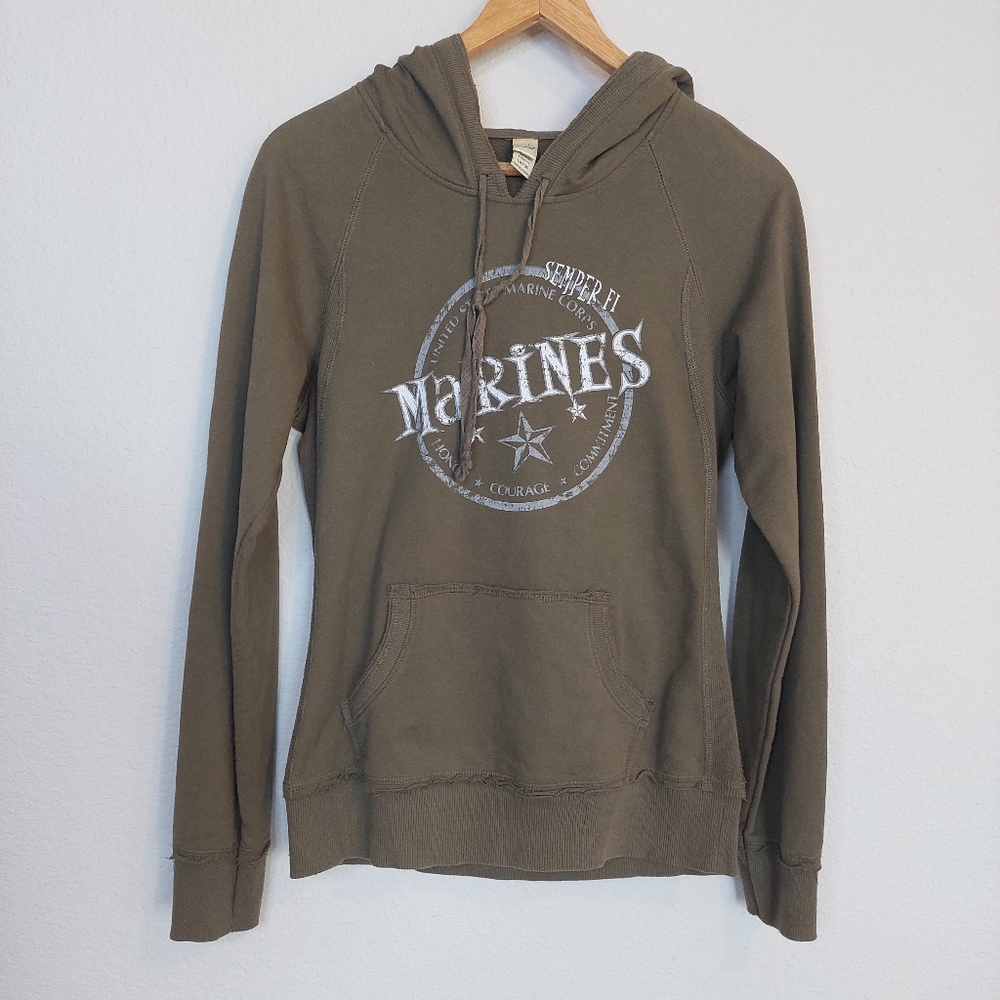 Vintage Y2K Kavio Marines Hoodie Size Large‎